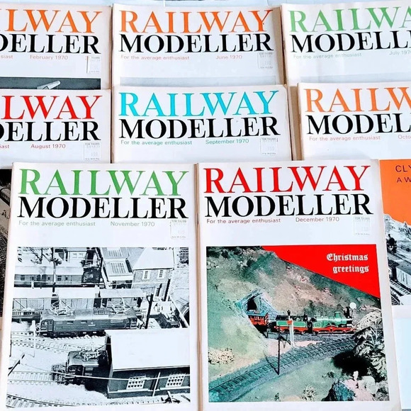 Railway Modeller Other - Railway Modeller Magazine Lot of 8 Vintage 1970 United Kingdom